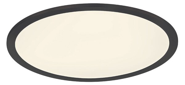 Plafoniera da Interno a LED in Metallo Nero Opaco