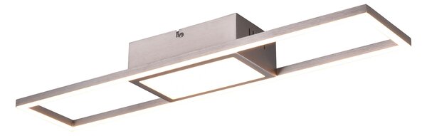 Plafoniera da Interno a LED in Metallo Nichel Satinato