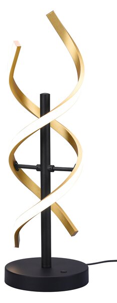 Lampada da Tavolo da Interno a LED in Alluminio Ottone Opaco
