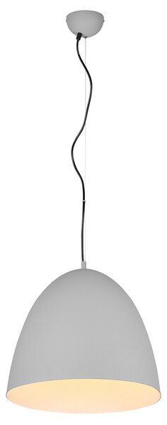 Lampada a Sospensione da Interno Attacco E27 in Metallo Grigio