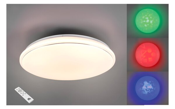 Plafoniera da Interno a LED in Plastica Bianco