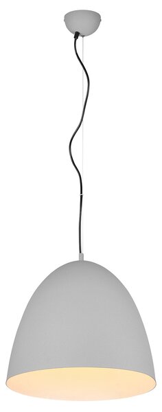 Lampada a Sospensione da Interno Attacco E27 in Metallo Grigio