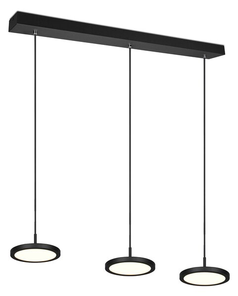 Lampada a Sospensione da Interno a LED in Metallo Nero Opaco