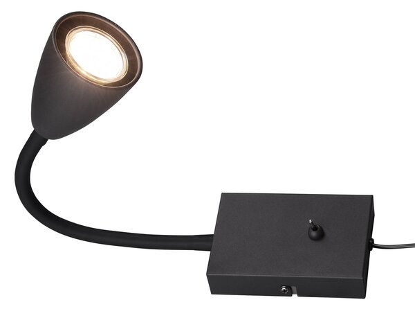 Applique da Interno Attacco GU10 in Metallo Nero Opaco
