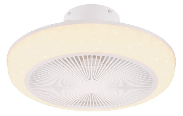 Plafoniera con Ventilatore da Interno a LED Ø46 cm Plastica Stella