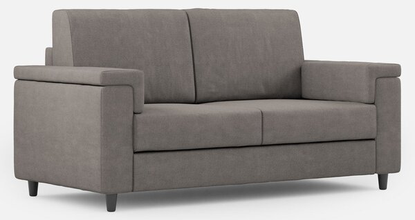 Divano 2 Posti 148x85x85 cm Marrak in Tessuto Grigio