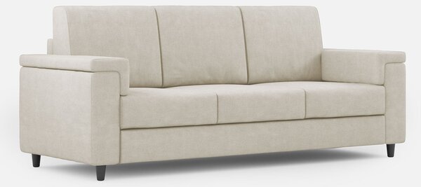 Divano 3 Posti 208x85x85 cm Marrak in Tessuto Latte