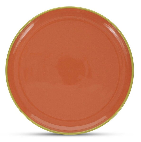 Piatto verde/arancione in gres ø 26 cm Duo – ONA