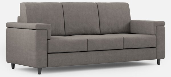 Divano 3 Posti 208x85x85 cm Marrak in Tessuto Grigio