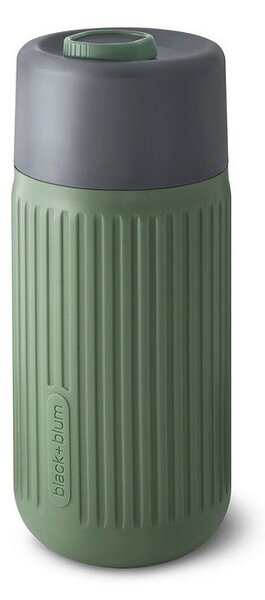 Tazza da viaggio verde in vetro 340 ml – Black + Blum