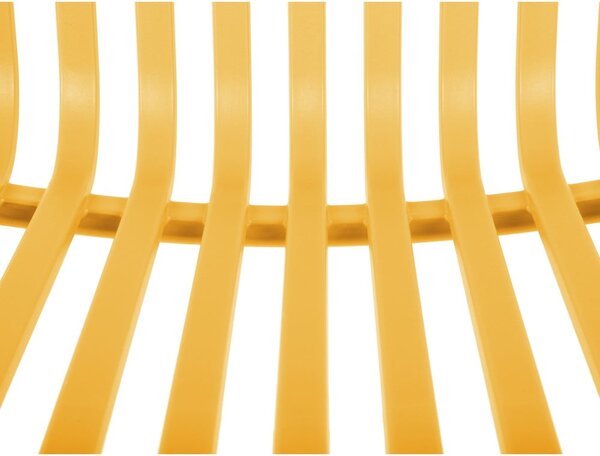 Sedia da pranzo gialla in plastica Glee – Leitmotiv