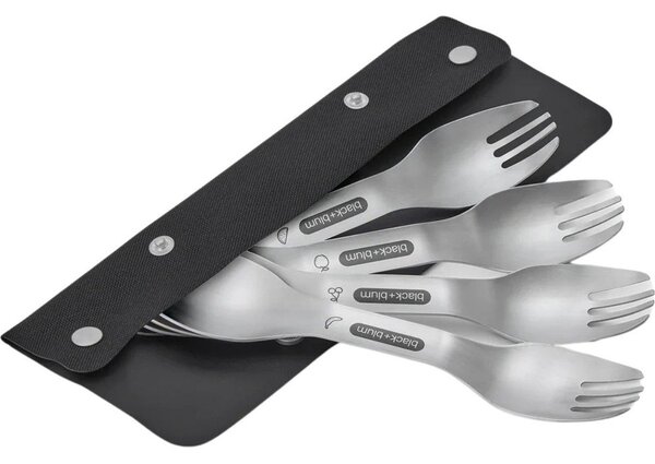 Set di forchette argentato in acciaio inox 4 pz Spork – Black + Blum
