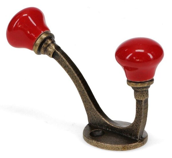 Attaccapanni da parete rosso in metallo 3 cm – Rex London