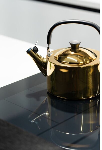 Bollitore oro lucido in acciaio inox 1,5 l Diamante – Vialli Design