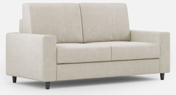 Divano 2 Posti 148x85x85 cm Sakar in Tessuto Latte