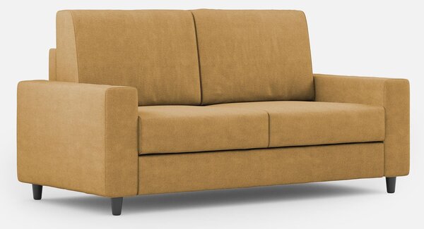 Divano 2 Posti 148x85x85 cm Sakar in Tessuto Ocra