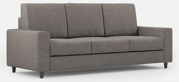 Divano 3 Posti 208x85x85 cm Sakar in Tessuto Grigio