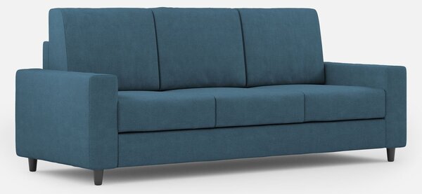 Divano 3 Posti 208x85x85 cm Sakar in Tessuto Avio