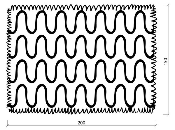 Coperta arancione 150x200 cm Swirl – noo.ma