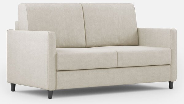 Divano 2 Posti 138x85x85 cm Karay in Tessuto Latte