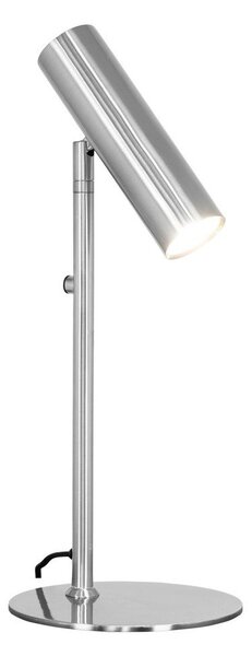 Lampada da tavolo argentata in acciaio (altezza totale 47 cm) Paris – House Nordic