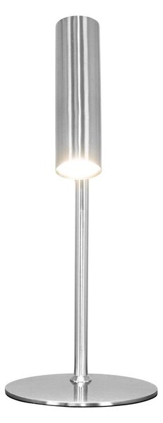 Lampada da tavolo argentata in acciaio (altezza totale 47 cm) Paris – House Nordic