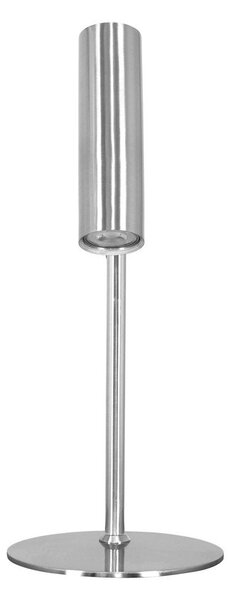 Lampada da tavolo argentata in acciaio (altezza totale 47 cm) Paris – House Nordic
