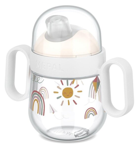 Tazza per bambini beige in plastica 200 ml Sunshine & Rainbow – Mepal