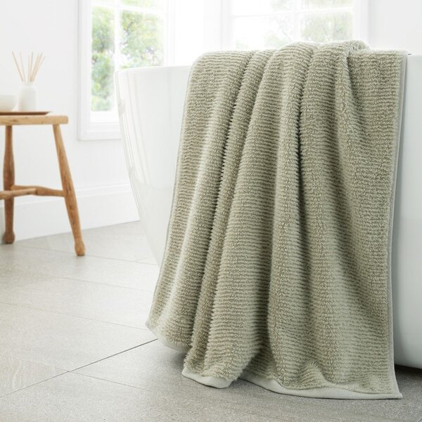 Asciugamano verde chiaro in cotone 70x127 cm Soft Zero Twist Spa Towel – Bianca