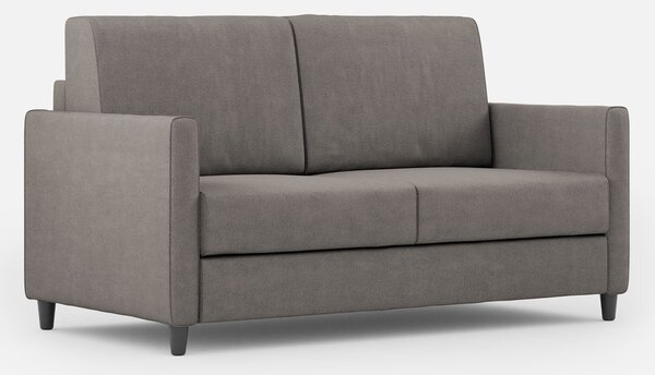 Divano 2 Posti 138x85x85 cm Karay in Tessuto Grigio