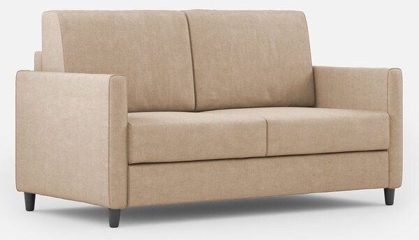 Divano 2 Posti 138x85x85 cm Karay in Tessuto Beige