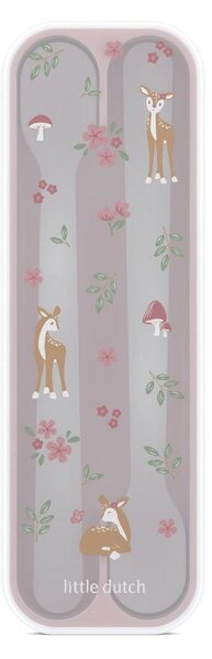 Set di cucchiai da bambini rosa chiaro in plastica 2 pz Fairy Garden by Little Dutch – Mepal