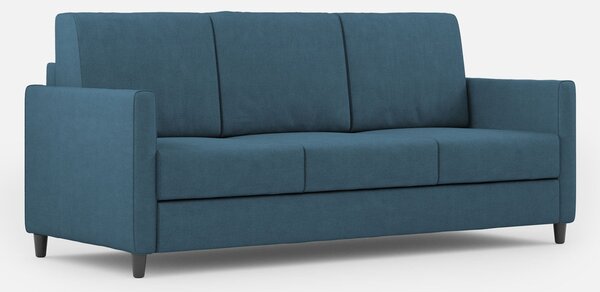 Divano 3 Posti 198x85x85 cm Karay in Tessuto Avio