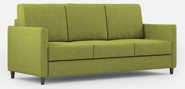 Divano 3 Posti 198x85x85 cm Karay in Tessuto Verde