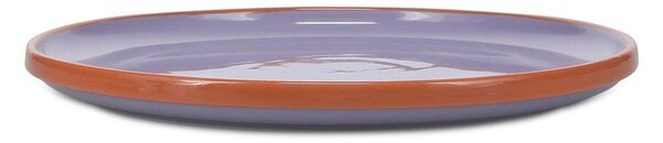 Piatto arancione/viola in gres ø 26 cm Duo – ONA