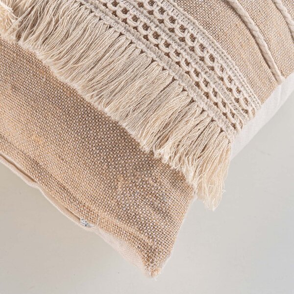 Cuscino decorativo in misto iuta 45x45 cm Cirrus – douceur d'intérieur