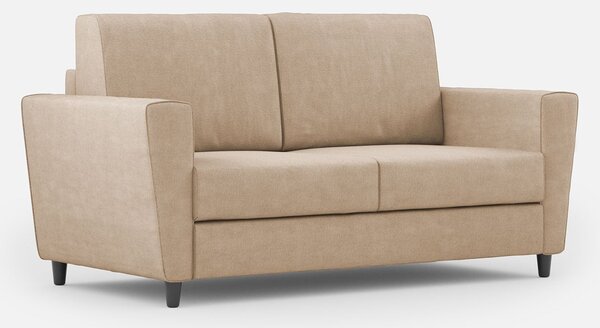 Divano 2 Posti 152x85x85 cm Yasel in Tessuto Beige