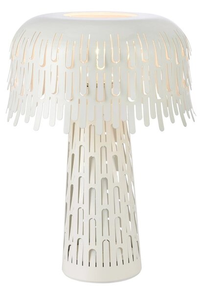 Lampada da tavolo bianca con paralume in metallo (altezza totale 38 cm) Verbera – Markslöjd