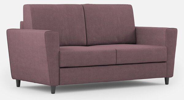 Divano 2 Posti 152x85x85 cm Yasel in Tessuto Prugna
