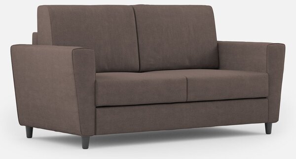 Divano 2 Posti 152x85x85 cm Yasel in Tessuto Talpa