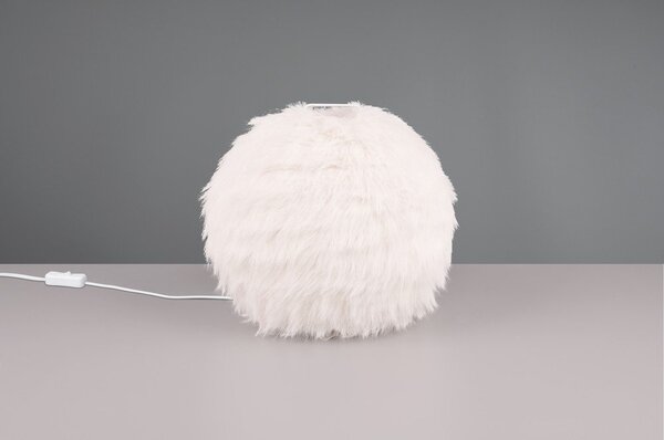 Lampada da tavolo color crema (altezza 24 cm) Furry - Reality