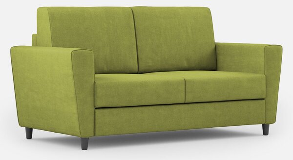 Divano 2 Posti 152x85x85 cm Yasel in Tessuto Verde