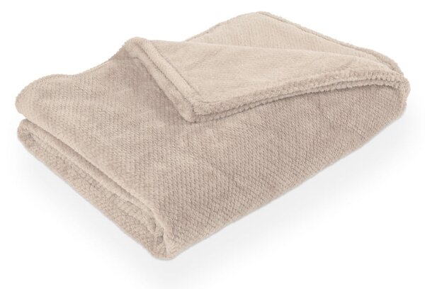 Coperta grigio tortora in micropile 150x200 cm Pippa – Tiseco Home Studio