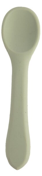 Cucchiaio da bambini color salvia in silicone – Orion