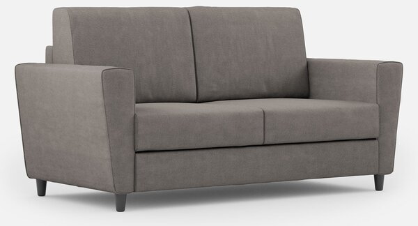 Divano 2 Posti 152x85x85 cm Yasel in Tessuto Grigio