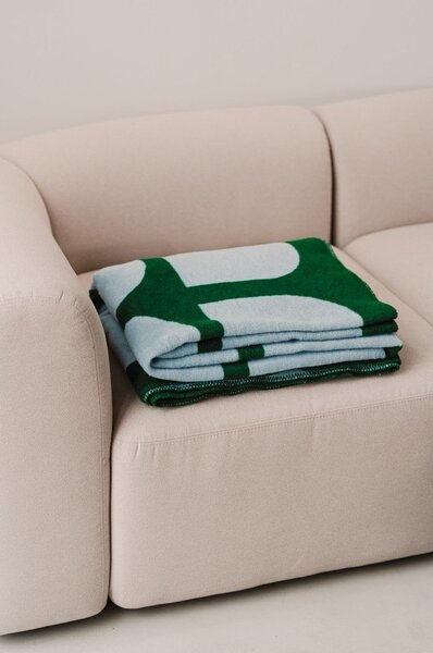 Coperta verde/blu 150x200 cm Gilli – noo.ma