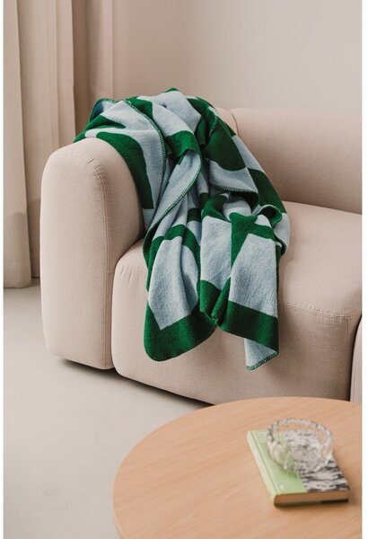 Coperta verde/blu 150x200 cm Gilli – noo.ma