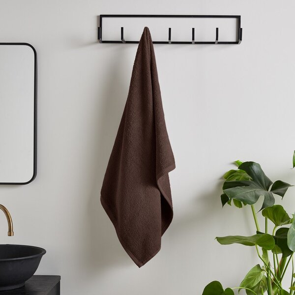 Asciugamano con asciugatura rapida e tipo terry marrone in cotone 50x85 cm Quick Dry – Catherine Lansfield