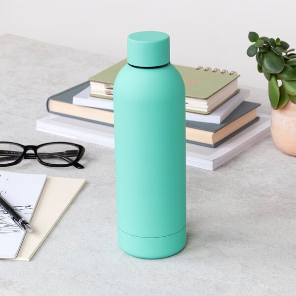 Bottiglia bottiglia da viaggio color menta in acciaio inox 500 ml – Rex London