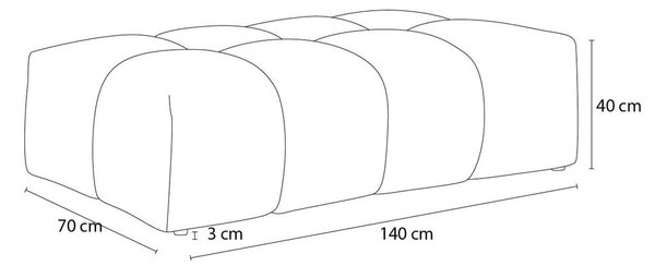 Poggiapiedi color senape con rivestimento in ciniglia Everest – Bobochic Paris